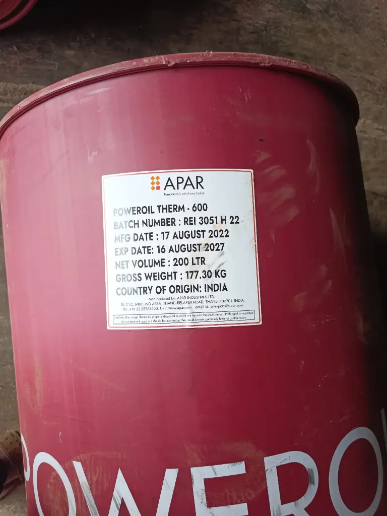 POWERTHERM 600 - THERMIC OIL (200 LTR)