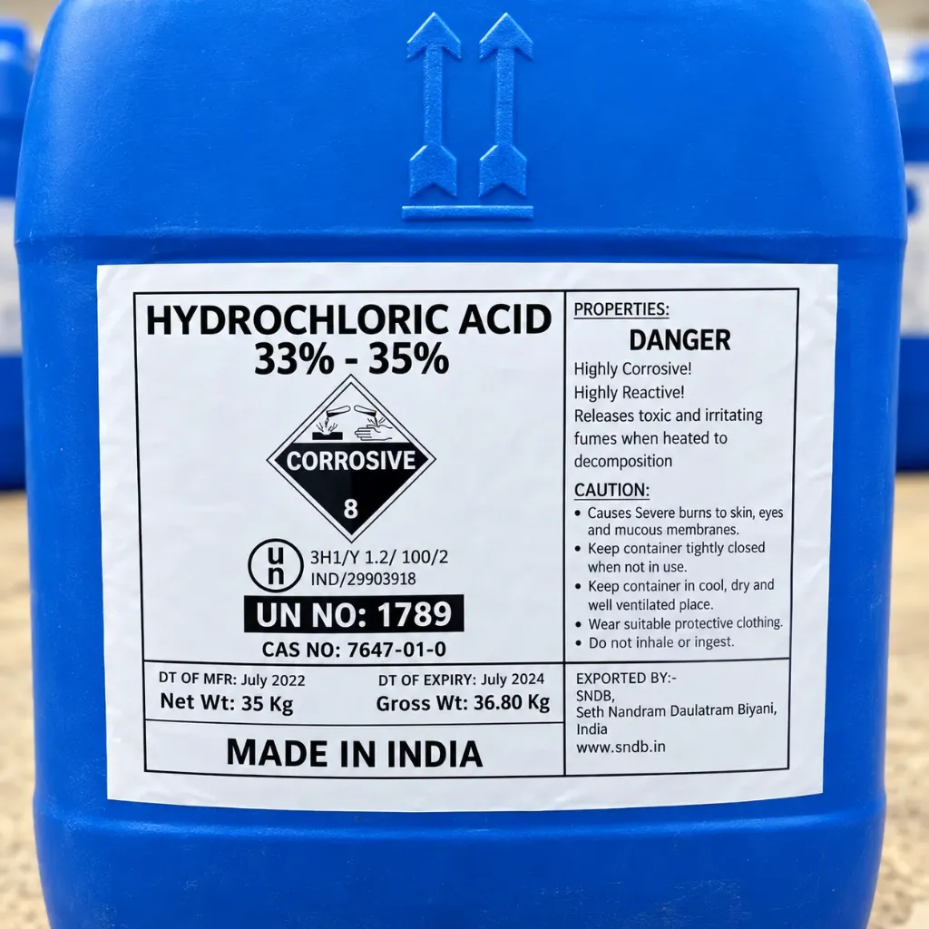 Conc. Hydrochloric Acid 33%