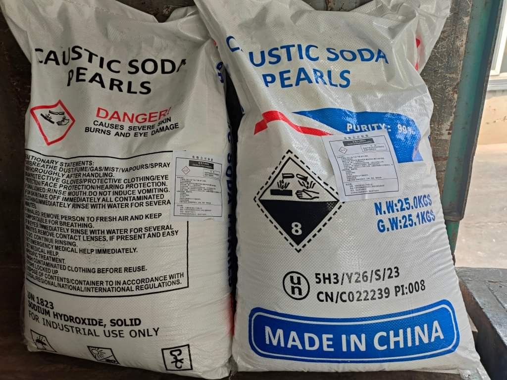 Caustic Soda Pearls - 25kg Bag
