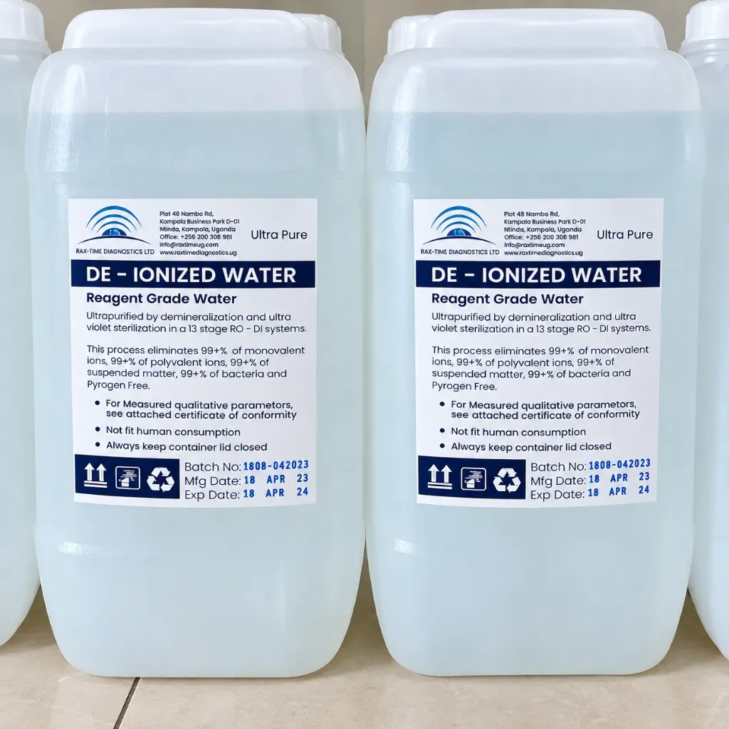 De-Ionized/Distilled Water - (20LTRS)